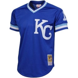 Men's Baseball team Bo Jackson Apparel brand Royal 1989 Cooperstown Collection Batting Mesh Practice Jersey