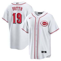 Joey Votto 19 Baseball team Home Men's Jersey - White