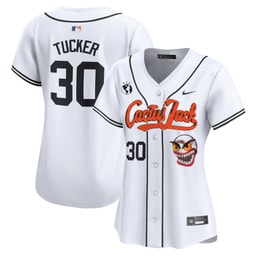 Kyle Tucker 30 Baseball team Cactus Jack Patch Women's Jersey - White