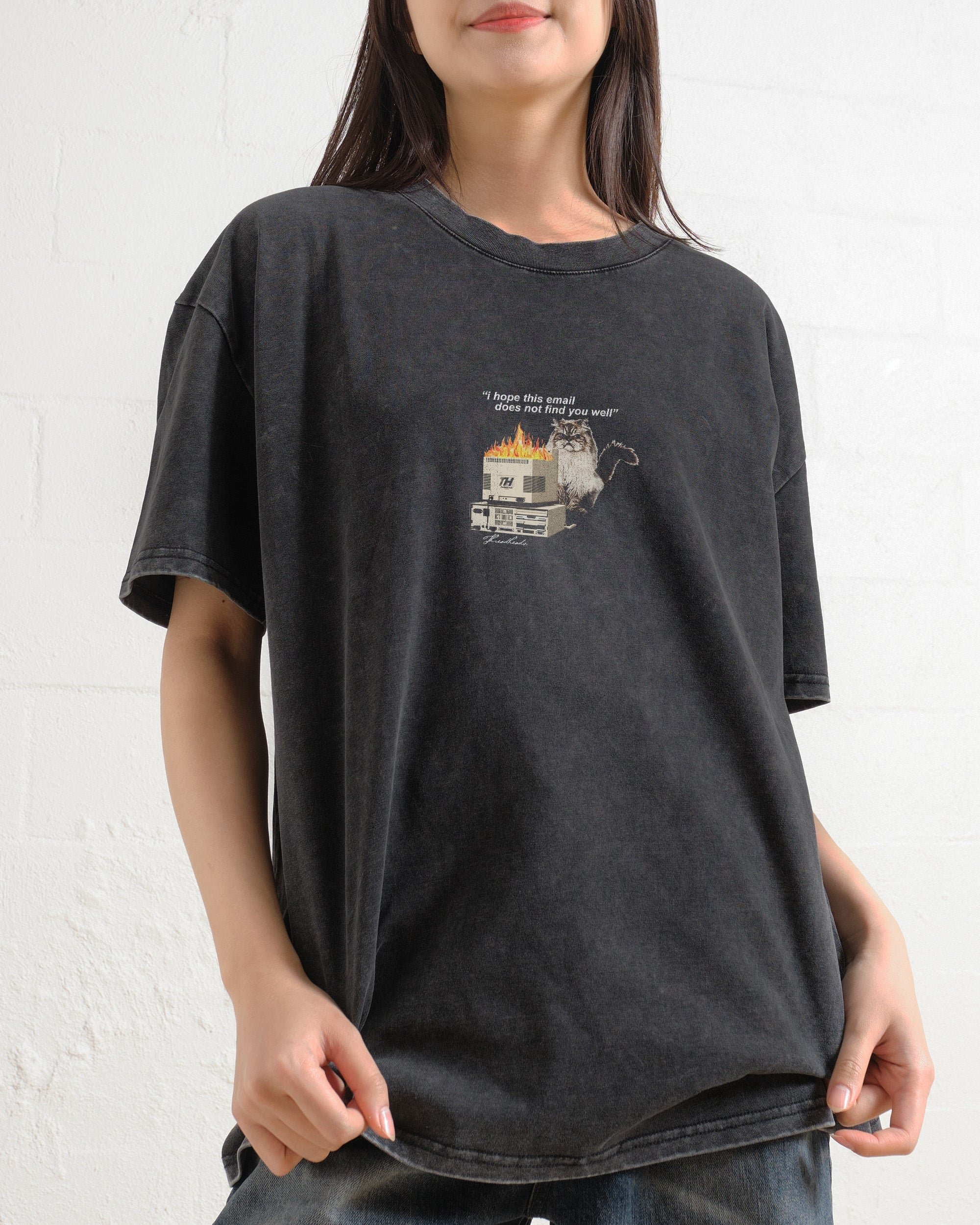 I Hope This Email Oversized Graphic Tee - Unisex 90s Boxy Fit 100% Combed Cotton