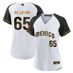 Gallegos 65 Mexico 2023 Alternate Baseball Jersey