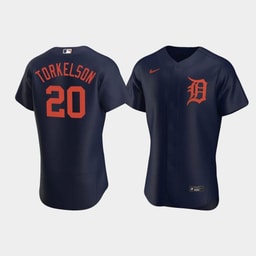 Men's Baseball team 20 Spencer Torkelson Navy Alternate Team Jersey
