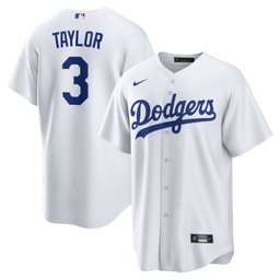 Men's Baseball team Chris Taylor White Player Jersey