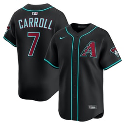 Men's Baseball team Corbin Carroll Black Alternate Limited Player Jersey