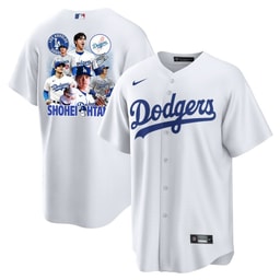Baseball player 17 Baseball team Signed Sho King 2023 Home Men's Jersey - White