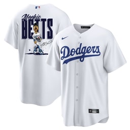 Mookie Betts 50 Baseball team Signed Cartoon 2023 Home Player Men's Jersey - White