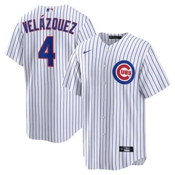 Nelson Vel?zquez 4 Baseball team Home Men Jersey - White