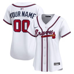 Women's Baseball team Limited Home Custom Jersey, White