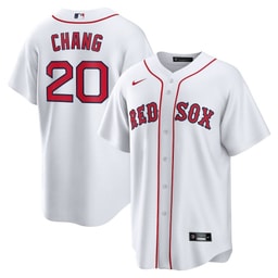 Yu Chang 20 Baseball team Home Men's Jersey - White