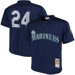 Men's Baseball team Ken Griffey Jr. Apparel brand Navy Cooperstown Collection Mesh Batting Practice Jersey