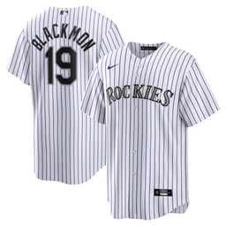 Men's Baseball team Charlie Blackmon White Home Player Name Jersey