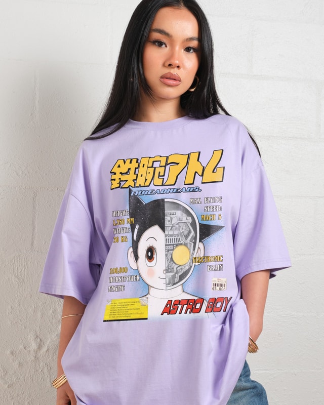 Astro Boy Magazine Oversized Graphic T-Shirt - Unisex 100% Combed Cotton