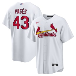 Men's Baseball team Pedro Pag?s White Home Jersey