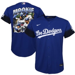 Mookie Betts 50 Baseball team Stadium 2023 City Connect Player Youth Jersey - Royal