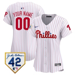 Baseball team 2024 Jackie Robinson Patch Custom Women's Jersey - White