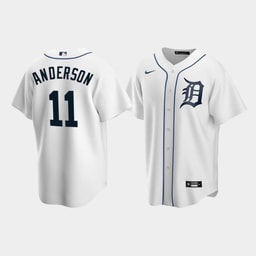 Men's Baseball team 11 Sparky Anderson White Home Jersey