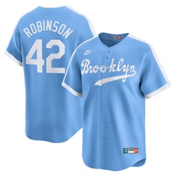 Men's Brooklyn Dodgers Jackie Robinson Royal Throwback Cooperstown Collection Limited Jersey
