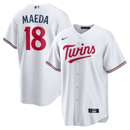 Kenta Maeda 18 Baseball team Home Men's Jersey - White