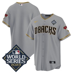 Baseball team 2023 World Series Men's Jersey - Gray Gold