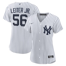 Women's Baseball team Mark Leiter Jr. White Home Jersey