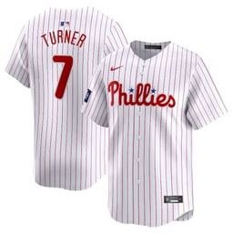Trea Turner 7 Baseball team 2024 Baseball league World Tour London Series Home Limited Player Men's Jersey - White