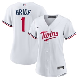 Women's Baseball team #1 Bride Home Jersey, White