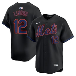 Francisco Lindor 12 Baseball team Alternate Limited Men's Jersey - Black