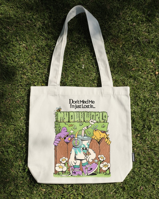 In My Own World Tote Bag - Premium 100% Cotton Canvas
