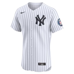 Men's Baseball team Derek Jeter White Home 2020 Hall of Fame Induction Patch Elite Player Jersey