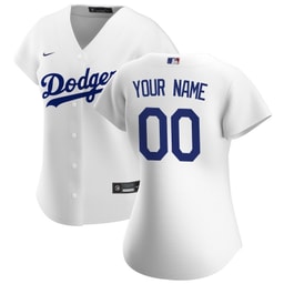 Baseball team Women's Home Custom Jersey - White