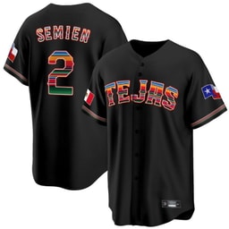 Marcus Semien 2 Baseball team Mexican Collection Baseball Men's Jersey - Black