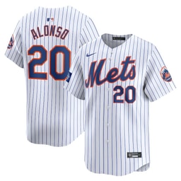 Pete Alonso 20 Baseball team 2024 Baseball league World Tour London Series Home Limited Player Men's Jersey - White