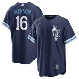 Men's Baseball team Bo Jackson Navy City Connect Player Jersey
