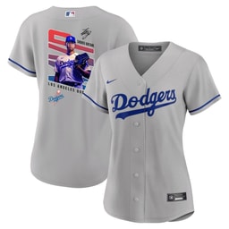 Baseball player 17 Baseball team Signed MVP 2023 Road Women's Jersey - Gray