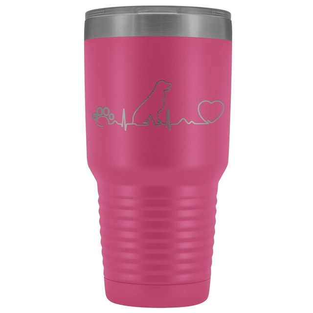 Dogs - Dog heartbeat 30oz Vacuum Tumbler