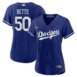 Women's Baseball team Mookie Betts Royal Alternate Player Jersey