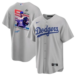 Baseball player 17 Baseball team Signed MVP 2023 Road Men's Jersey - Gray