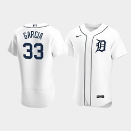 Bryan Garcia 33 Baseball team White Home Jersey