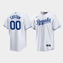 Custom Baseball team White Home Player Jersey
