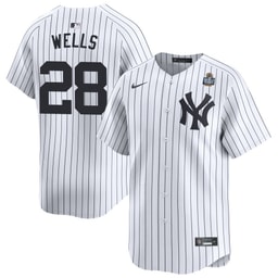 Austin Wells 28 Baseball team 2024 World Series Home Limited Player Men's Jersey - White